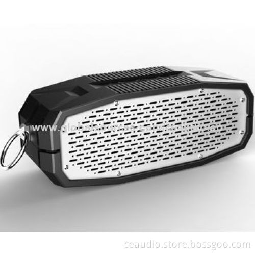 NFC Portable Bluetooth Speaker with Line-in Jack, Hook, Anti-splash, Waterproof, Outdoor